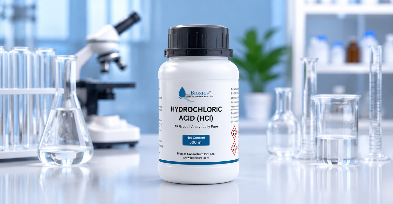 Hydrochloric Acid (HCl): Formula, Functions, Uses, pH Value & Importance Explained